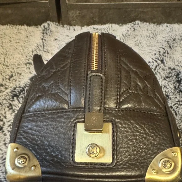 Metrocity Quilted Brown Leather Satchel - Picture 5 of 15